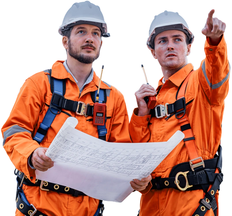 Profesionales de Industrias Peña trabajando sobre el terreno